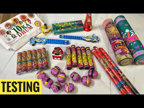 Testing New Fireworks Crackers At Night Diwali 🪔 Unique fireworks 💥