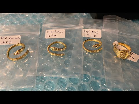 K18 japan gold serepente ring and belt ring #176