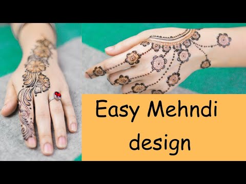 Easy mehndi design| Mehndi design for wedding