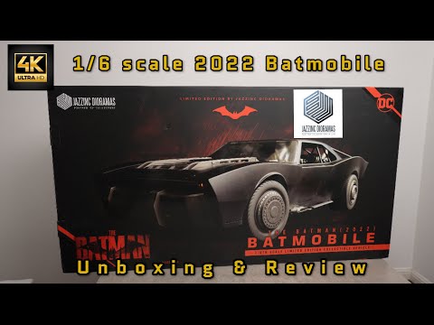 Jazzinc Dioramas The Batman 2022 Batmobile 4K Unboxing & Review | The Batman | 1/6 Scale Vehicle