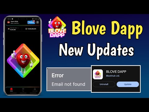 Blove dapp snapshot complete ! Blove dapp new updates ! Blove dapp email not found solutions