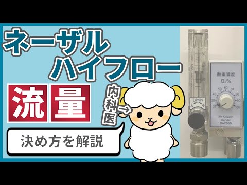 【よく分からん】ネーザルハイフローの流量(フロー)の決め方