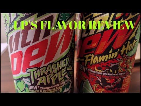 Mountain Dew Flaming Hot and Thrashed Apple Pop #mtdew #flaminghot #thrashed