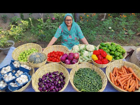 KADAI VEG Recipe || Colourful Vegetables Cooking || Village Food || Indian Recipe