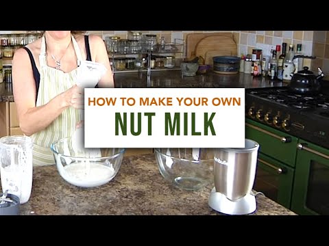 How to make nut milk with a nut milk bag - hazelnut or almond