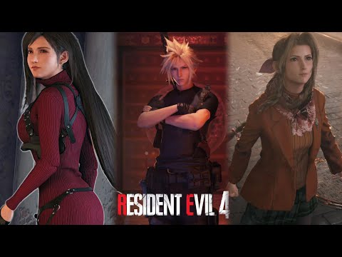 [FF7R]Resident Evil 4 Remake Outfits Mod Showcase