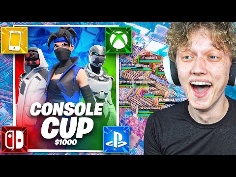 I Hosted a $1000 CONSOLE Tournament In Fortnite! (Switch, Xbox, PS5, Mobile)