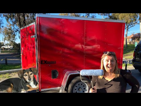 Painting My Cargo Trailer! Phase one…make it usable