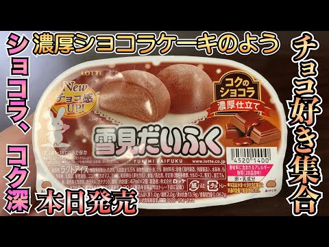 【新発売】チョコ好き集合！コクが深すぎる雪見だいふくのショコラ味が美味すぎる！まるで高級ショコラケーキのよう。【アイス】