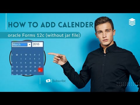 How to add a Calendar in Oracle Forms 12c without jar file