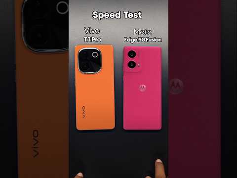 Vivo T3 Pro vs Moto Edge 50 Fusion Speed Test - 4K video rendering #shorts