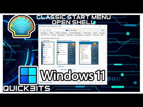 How To | Classic Start Menu | Open Shell | Windows 11