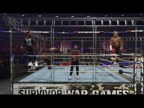 WWE War Games | Team Roman Reigns vs Team Sheamus | Survivor Series | WWE2K24 Games | Neon Nights