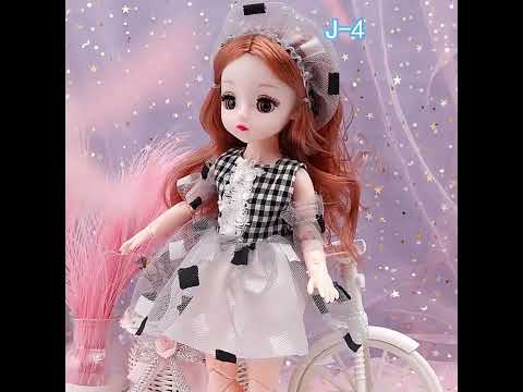 BJD Jointed Doll For Girl , Body Doll With Clothes Wig Shoes Style Dress Up Baby DIY Dolls Toys