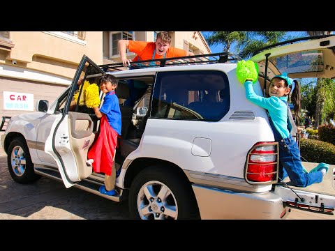 Ellie Ben & Charlotte’s Crazy Car Clean-Up Adventure!