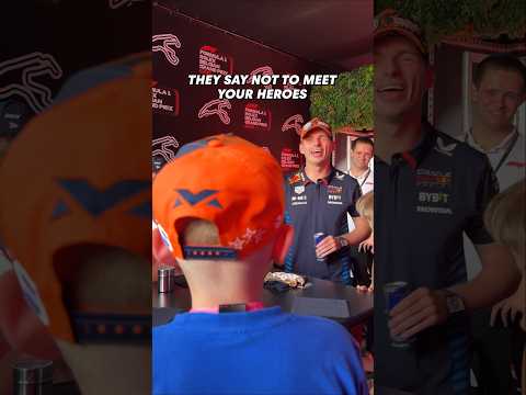 Why you should ALWAYS meet your heroes 🥺💙 #F1 #RedBullRacing #MaxVerstappen