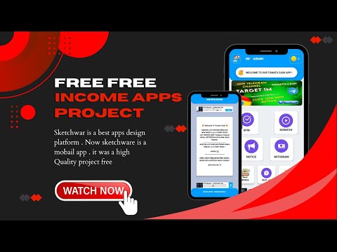 আরনিং আপস একদম ফ্রিতে নিয়ে নিন sketchware pro | High quality earning apps project free 2024 |