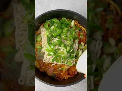 Kimchi Udon Bowl #koreanfood #noodles