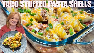 TACO STUFFED PASTA SHELLS A Recipe Mash Up Delight