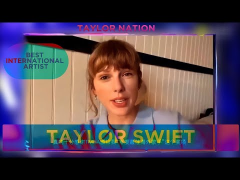 Taylor Swift won Best International Artist at the Tencet Awards 2021 (4K Remastered by Taylor Swift)