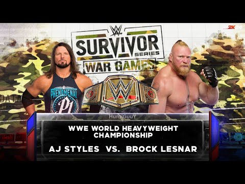 FULL MATCH - Brock Lesnar vs. AJ Styles -  WWE Champion Match: Survivor Series