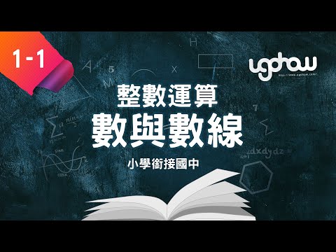 [ 小學生都能懂的，國一數學搶先修 ] 第一單元整數運算   1-1 數與數線