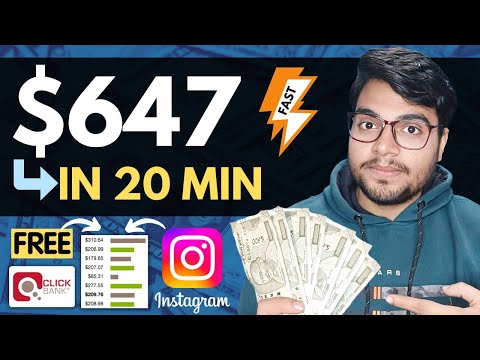 Instagram! $647 Free In 20 Min Using Affiliate Marketing | ClickBank + Ai For Beginners 2023