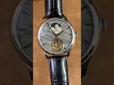 Sea-Gull Tourbillon Watch. Moon Phases. Meteorite Dial. Ref. 818.42.7081  海鸥陀飞轮月相陨石盘 原视频抖音@ 海鸥表手表旗舰店