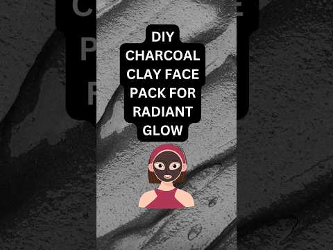 DIY Charcoal Clay Face Pack for Radiant Glow👧✨✨#shortsfeed #shorts #diyfacepack  #skincare