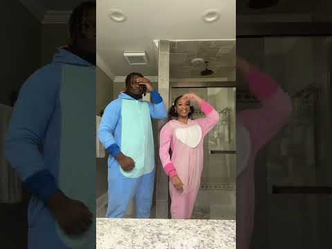 PJ PARTY 💝💙 #couple #miyanevaeh #dance #pajamas #matchingpajamas