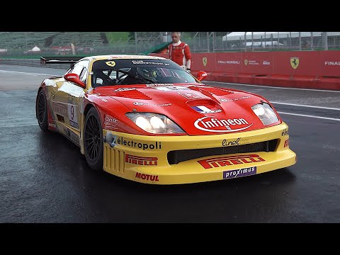 The glorious sounding Ferrari 550 Maranello GT1 | 6.0 V12 engine Start up, Warm up & More!