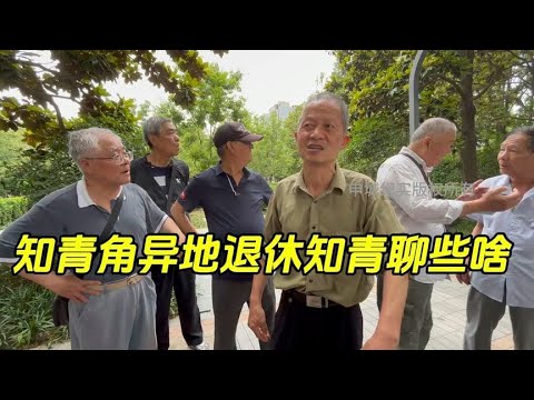 What are the retired Shanghai educated youth talking about in the educated youth corner