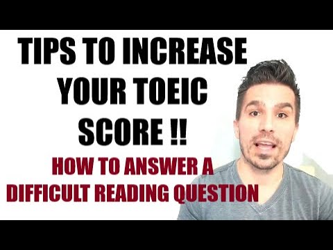 GET A HIGHER TOEIC SCORE: HOW TO ANSWER A VERY DIFFICULT QUESTION #TOEIC #TOEICTIPS #TOEIC990 #ESL