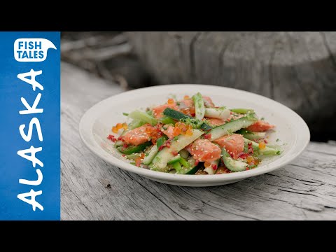 How to make one-minute sockeye salmon with Asian-style salad