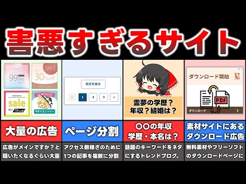 イラっとするウェブサイトを想像してからご視聴ください【不快なサイトの特徴14選】