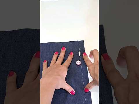 How to sew a buttonhole in the seam?#shorts