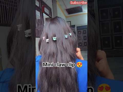 1 Minute hairstyle |  Open hairstyle for Birthday Party with claw clip  #shorts #hairstyle #hair