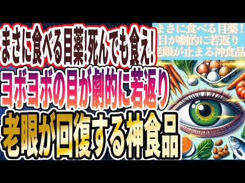 【まさに食べる目薬】「死んでも食べてほしい、ヨボヨボの目が劇的に若返り、老眼が回復する神食品を暴露します」を世界一わかりやすく要約してみた【本要約】