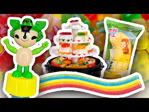 ASMR Satisfying with Unboxing Hero Toy, Banana Cake, Sour Belt, Princess Gummy, Minion Jelly