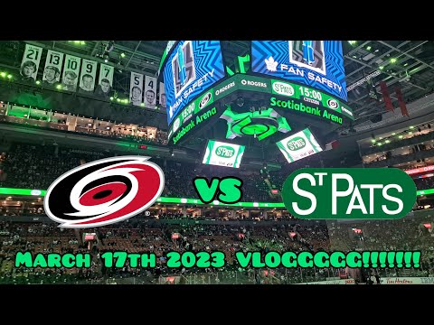 ST PATS VS HURRICANES VLOGGGGGG!!!!!!!! MARCH 17TH 2023 MUST SEE!!!!!!!!