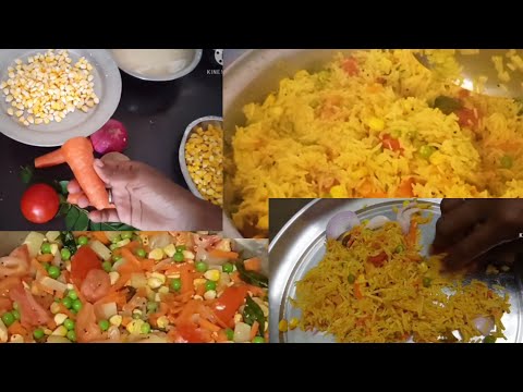 డిన్నర్ కి ఇలా try చేసి చుడండి, సూపర్ గా ఉంటుంది|vegetable రైస్ recipe ||my little habits by Mary