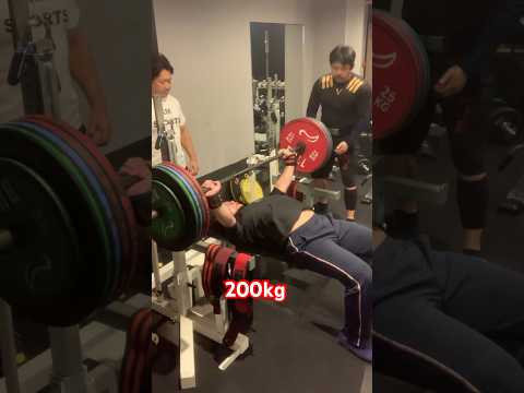 【KM SPORTS 24】溝口選手  200kg  #ベンチプレス #benchpress #powerlifting #power #shorts