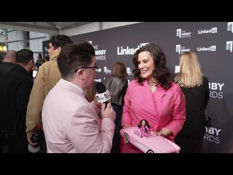 Gretchen Whitmer on the Red Carpet at the 28th Annual Webby Awards #Webbys