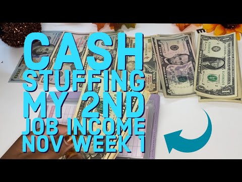 CASH ENVELOPE STUFFING| Sinking funds| Side Income NOV WK #1| Debt Free Before 30 Journey