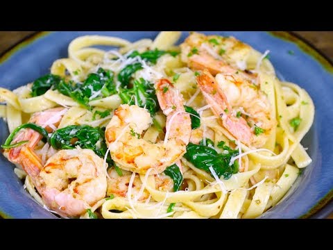 The Best Garlic Butter Shrimp Pasta