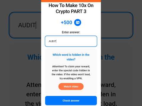 Cats video code How to make 10x on crypto. part 3