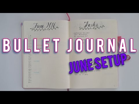 BULLET JOURNAL JUNE SETUP | Plan With Me #2 | Sam Granger