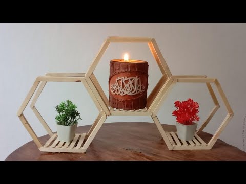 ICE Cream Sticks Room Decor/easy ice cream Sticks Wall hanging/Wall Decor/Wall Hanging #ytviral #diy