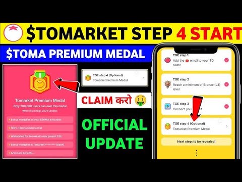 New Update Tomarket Open Chest Big Update & Claim 10 Billions $TOMA Tokens | Tomarket Airdrop New Up