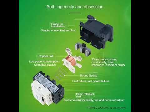 Schneider LC1D95 B7C C7C E7C F7C M7C Q7C 24V 36V 48V 110V 220V 380V AC Contactor#schneider #plc